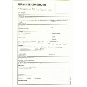 DOSSIER DU PERMIS DE CONSTRUIRE