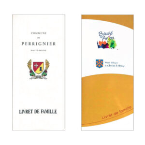 LIVRET DE FAMILLE PERSONNALISÉ MARQUAGE COULEUR