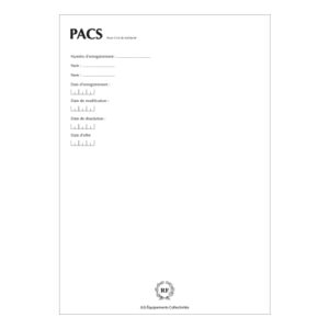 POCHETTE D'ARCHIVAGE DU PACS