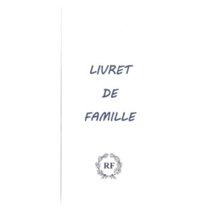 LIVRET DE FAMILLE MANUSCRIT