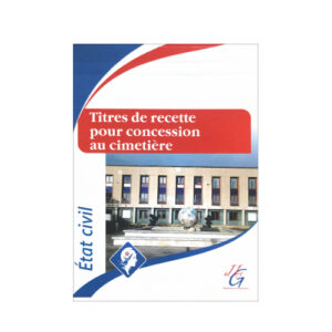TITRES DE RECETTE POUR CONCESSION AU CIMETÈRE