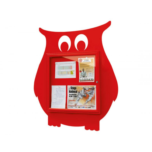 Vitrine extérieure hibou