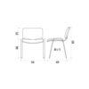 Dimension Chaise Iso Tissu
