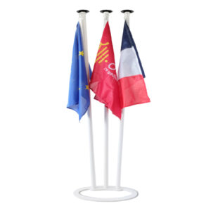 Socle laqué 3 drapeaux