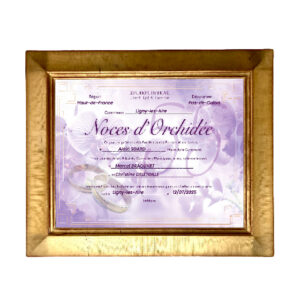 CADRE DE DIPLÔME DE CÉLÉBRATION DE NOCES