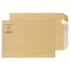 ENVELOPPES C4 KRAFT 229 x 324 SANS FENÊTRE PERSO NOIR