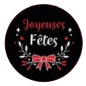 Joyeuses Fêtes Rouge 1