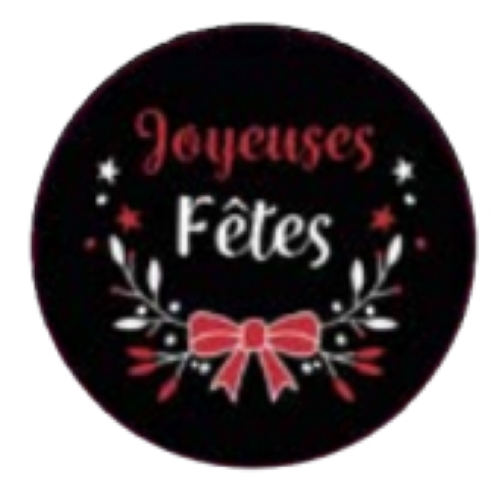 Joyeuses Fêtes Rouge 1