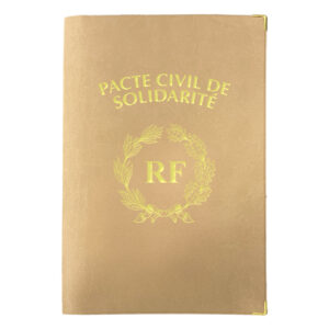POCHETTE SIMILI CUIR DU PACS NON PERSONNALISÉ