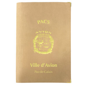 POCHETTE SIMILI CUIR DU PACS PERSONNALISÉ